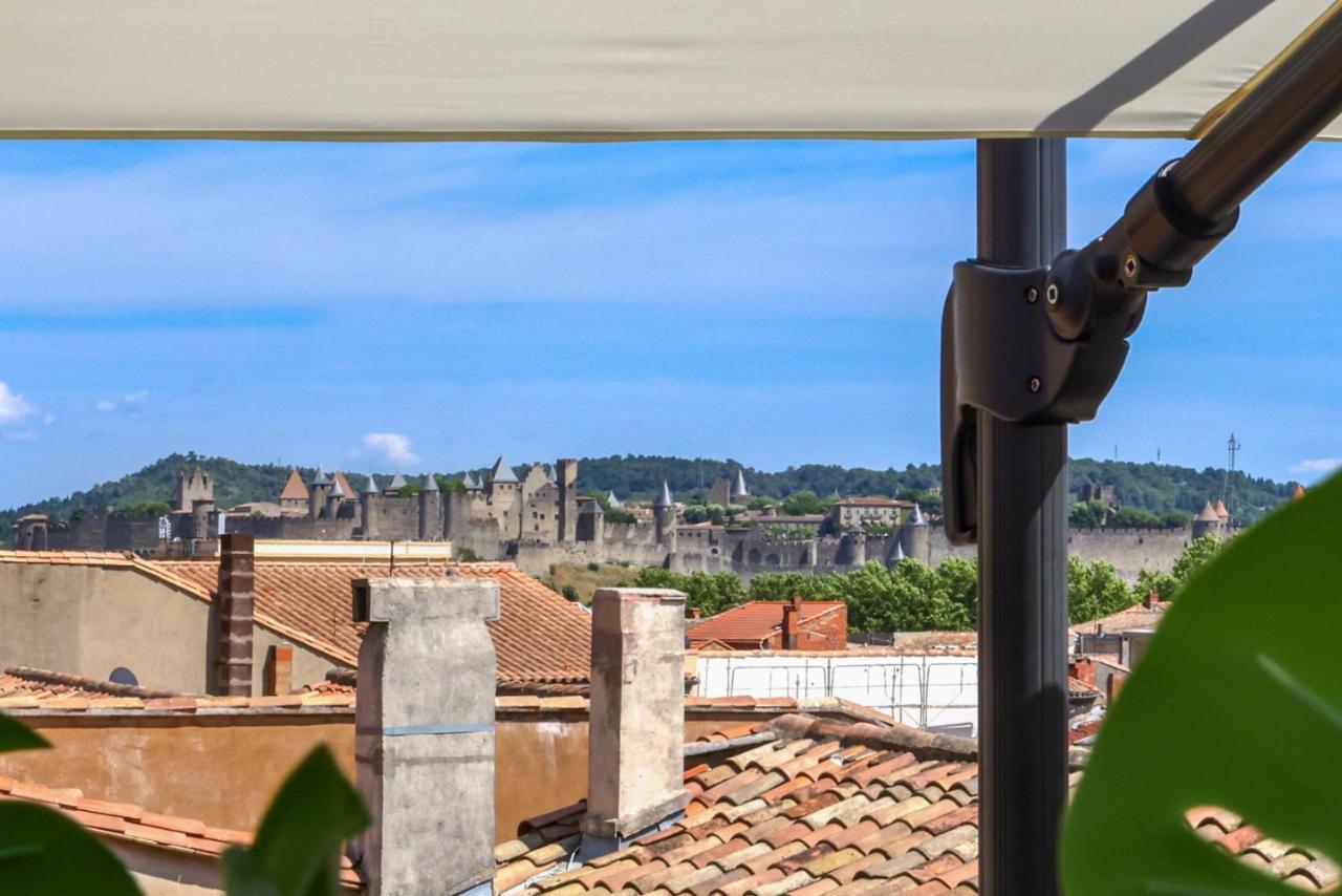 La Terrasse Tapaja Vue Conciergeriedamecarcas Apartman Carcassone Kültér fotó